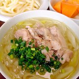 柚子胡椒の塩うどんです☆塩で味わう素材の甘み旨み♪